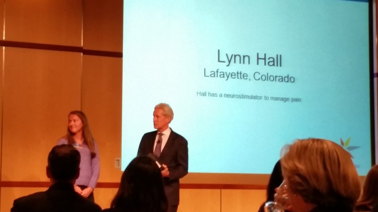 Medtronic read our stories to their employees and executives at an award luncheon.