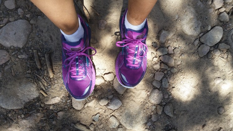 At mile 29, I had changed into brand new running shoes to make my feet a little happier.